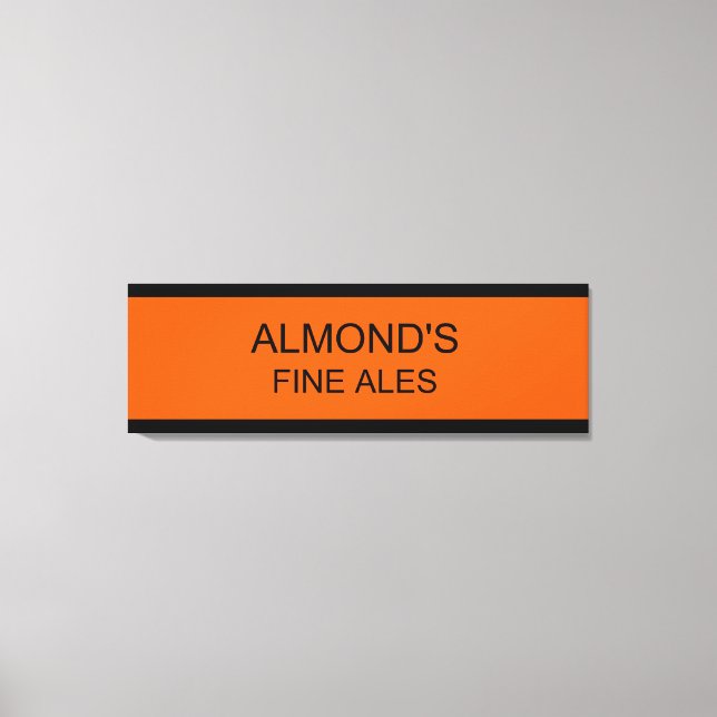 Almond's Fine Ales Canvas (Front)
