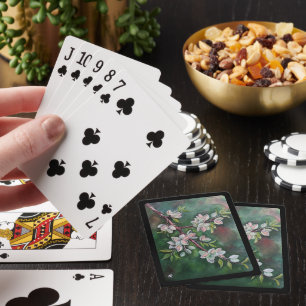 Almonds on an Autumn Branch Painting by Alfred Fox Playing Cards