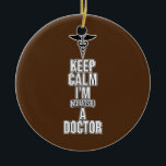 Almost A Doctor Med School Medical Students Ceramic Ornament<br><div class="desc">Almost A Doctor Med School Medical Students Graduate Graphic Gift. Perfect gift for your dad,  mom,  papa,  men,  women,  friend and family members on Thanksgiving Day,  Christmas Day,  Mothers Day,  Fathers Day,  4th of July,  1776 Independent day,  Veterans Day,  Halloween Day,  Patrick's Day</div>