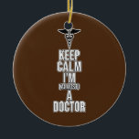 Almost A Doctor Med School Medical Students Ceramic Ornament<br><div class="desc">Almost A Doctor Med School Medical Students Graduate Graphic Gift. Perfect gift for your dad, mom, papa, men, women, friend and family members on Thanksgiving Day, Christmas Day, Mothers Day, Fathers Day, 4th of July, 1776 Independent day, Veterans Day, Halloween Day, Patrick's Day</div>