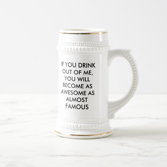 ALMOST FAMOUS "DRINK 2 ROCK" STEIN (Right)