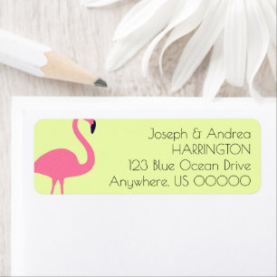 Almost Flamingo Return Address Label