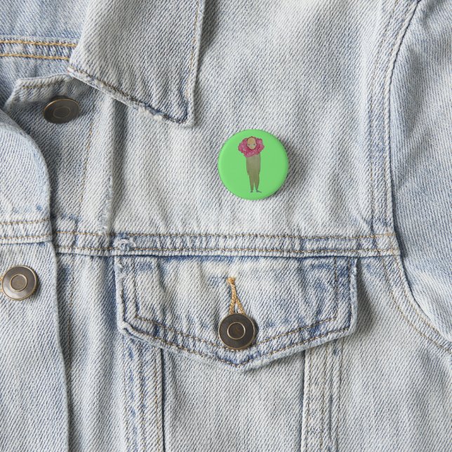 Almost like a flower   1 inch round button (In Situ)