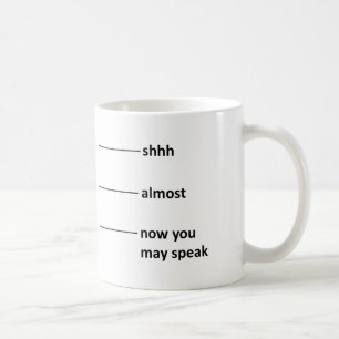 Almost Now You May Speak Coffee Measuring Cup