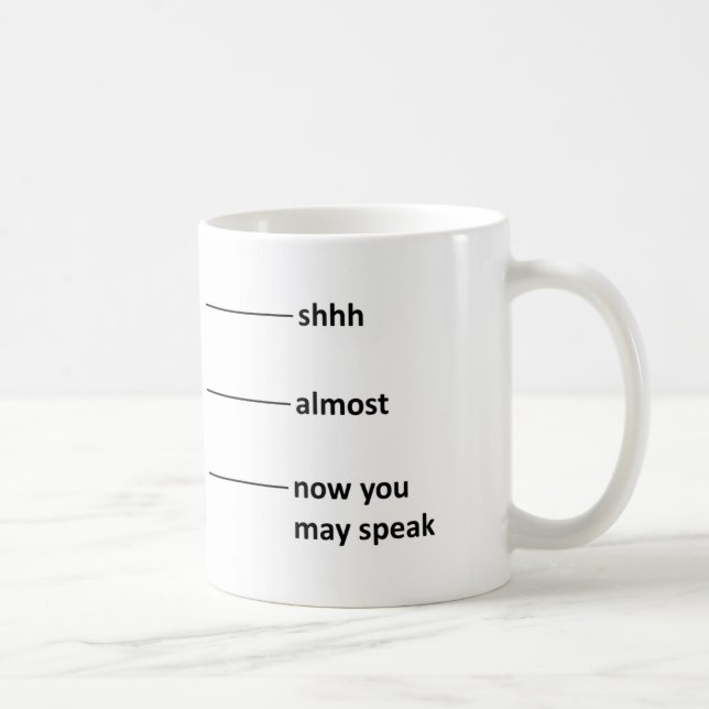 Almost Now You May Speak Coffee Measuring Cup (Right)