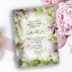 Almost Pink Hydrangea Bridal Shower Invitation