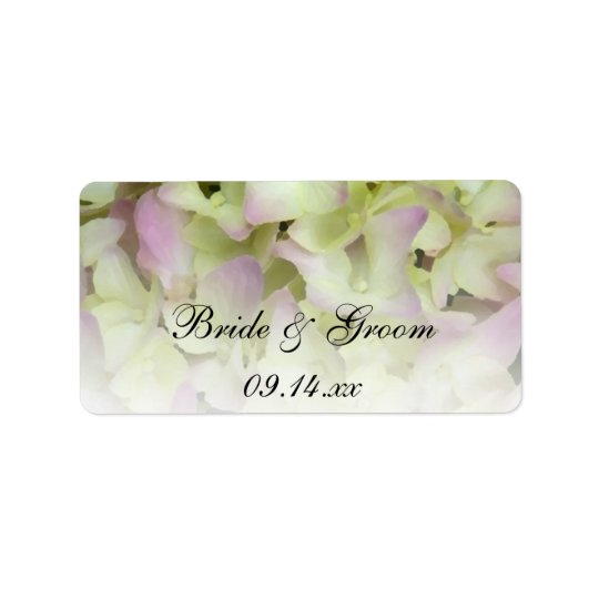Almost Pink Hydrangea Wedding Favour Tags