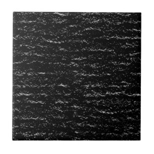 Almost Solid Black Textured Design Tile
