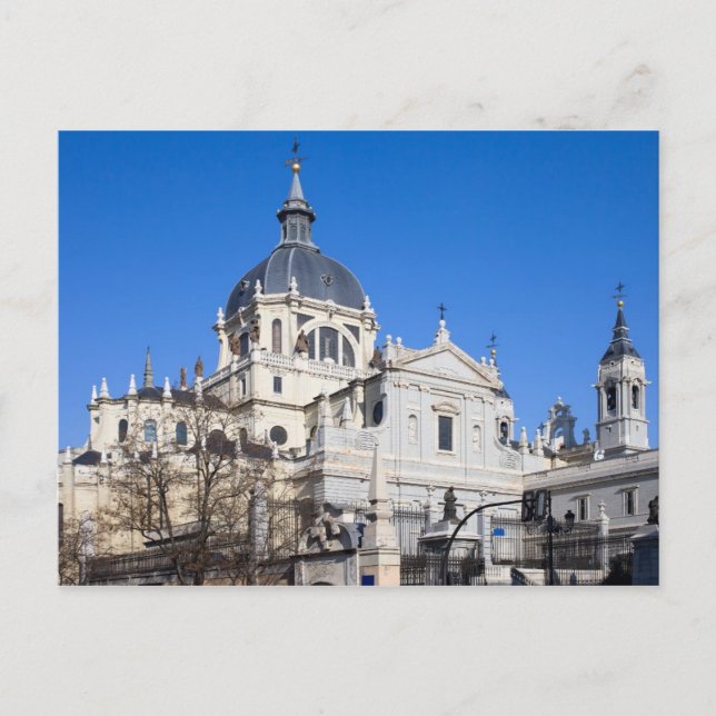 Almudena Cathedral in Madrid Postcard (Front)