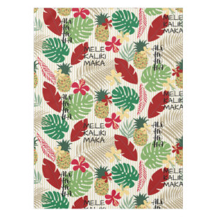 ALO-HO-HO-HA Hawaiian Tropical Holiday  Tablecloth