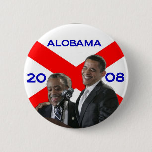 ALOBAMA 2008 2 INCH ROUND BUTTON