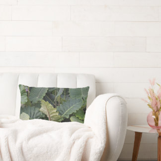 Alocasia Leaves Lumbar Pillow