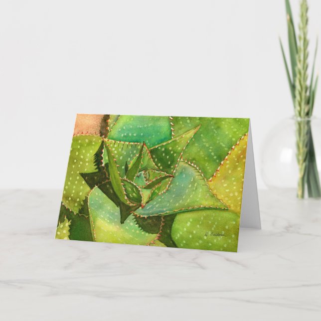 Aloe carte pour notes (Devant)