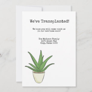 Aloe Change of Address Invitation