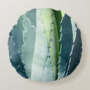 Aloe - Macro Fine Art Photograph Round Pillow
