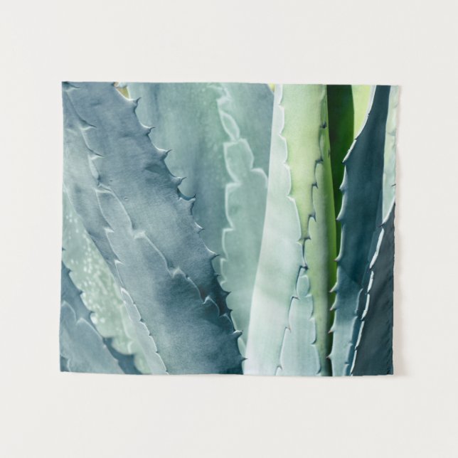Aloe - Macro Fine Art Photograph Tapestry (Front (Horizontal))