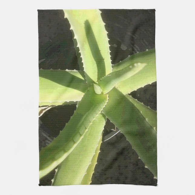 Aloe Plant Kitchen Towel (Vertical)