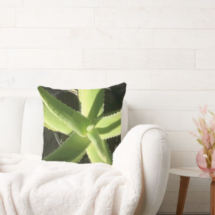 Aloe Plant Throw Pillow