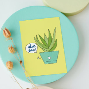 Aloe There Punny Plants Card