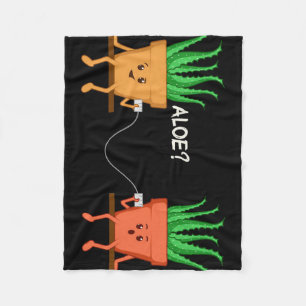 Aloe Vera Barber Fleece Blanket