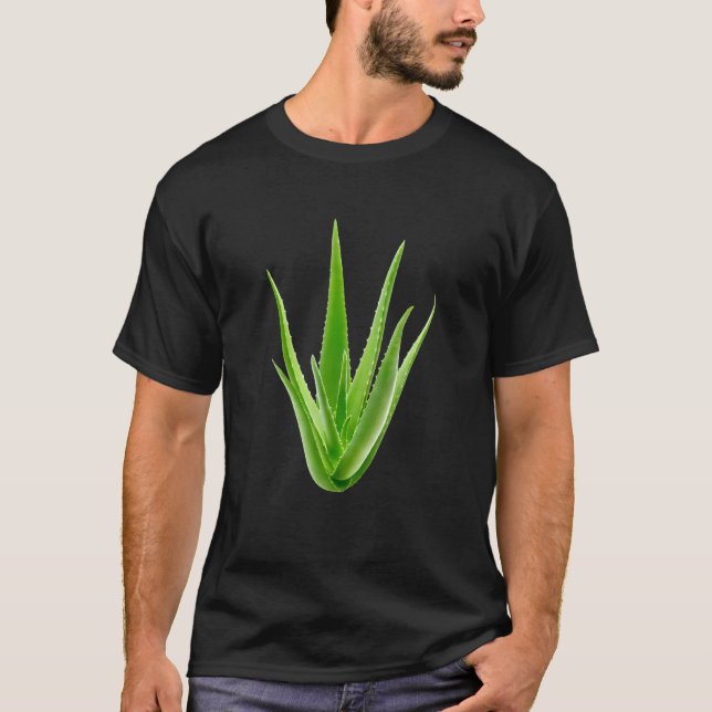 Aloe Vera Succulent Plant T-Shirt (Front)