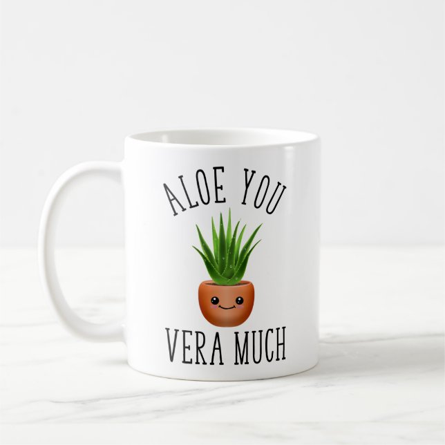 Aloe You Vera Much Coffee Mug (Left)