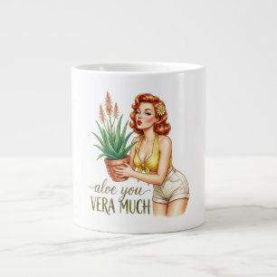 Aloe You Vera Much   Gardening Pun Coffee Mug 