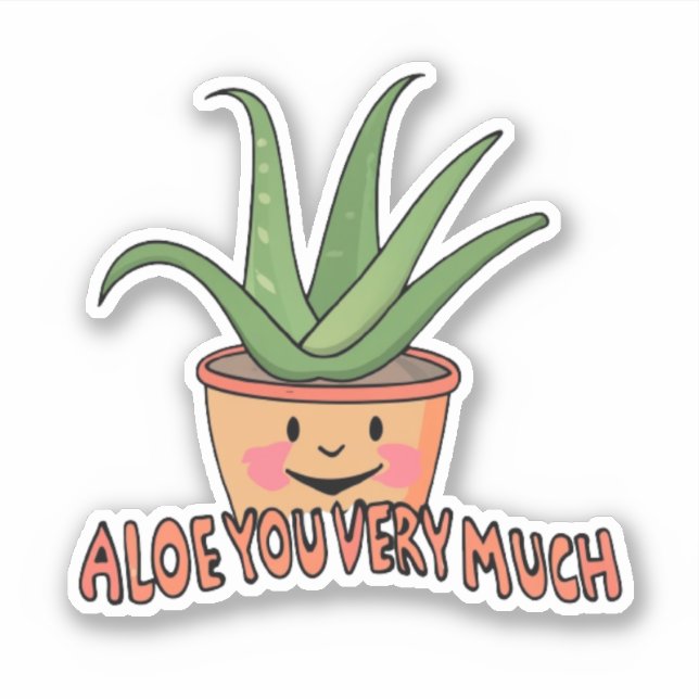 Aloe You Very Much Plant Botanical  (Front)