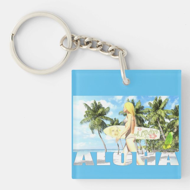Aloha 01 keychain (Front)