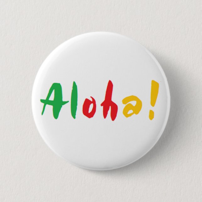 aloha 2 inch round button (Front)