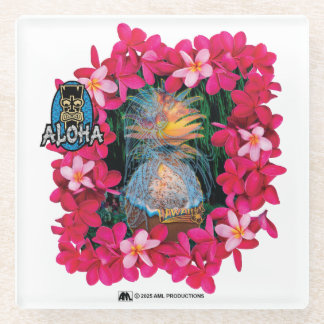 ALOHA 3 11 GLASS COASTER