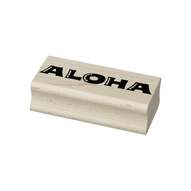 ALOHA Authentic 60s Retro Typography Art Stamp (Stamp)