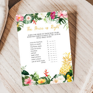 Aloha Baby Pineapple Shower Price is Right Game