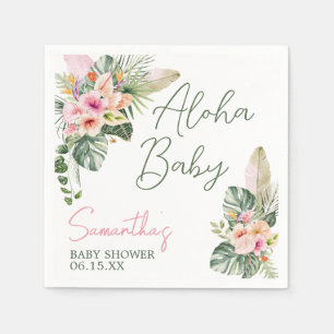 Aloha Baby Shower Napkin