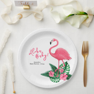 Aloha Baby Shower Paper Plate