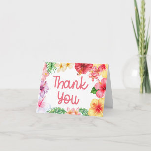 Aloha Baby Shower  Thank You Card