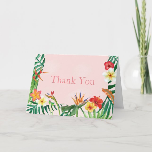 Aloha Baby Thank You Card (Front)