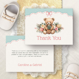 Aloha Baby Tropical Shower Thank You Card