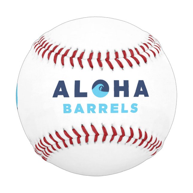 Aloha Barrels 2 Colour Circular Logo Baseball (Front)