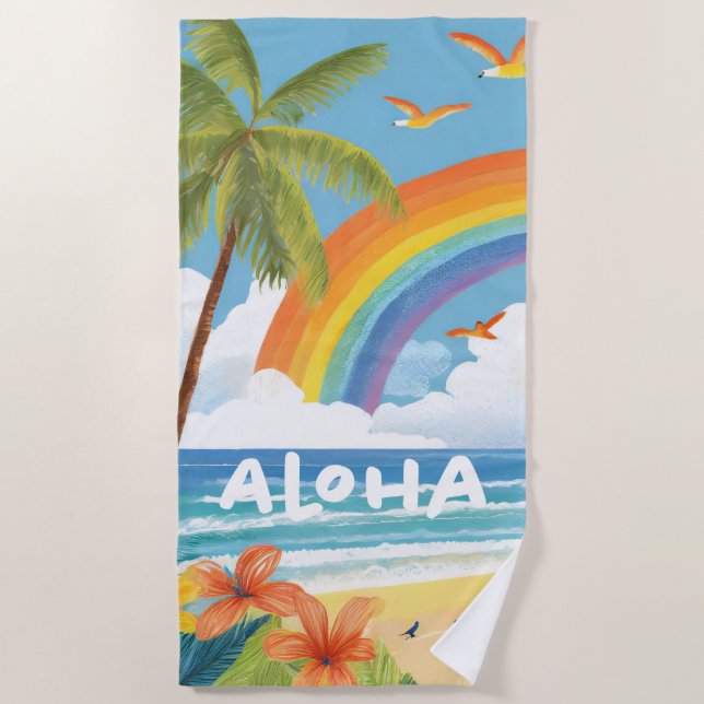 Aloha Beach fun Towel (Front)