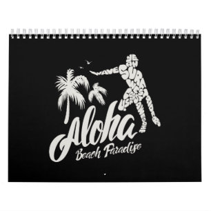 aloha beach paradise calendar