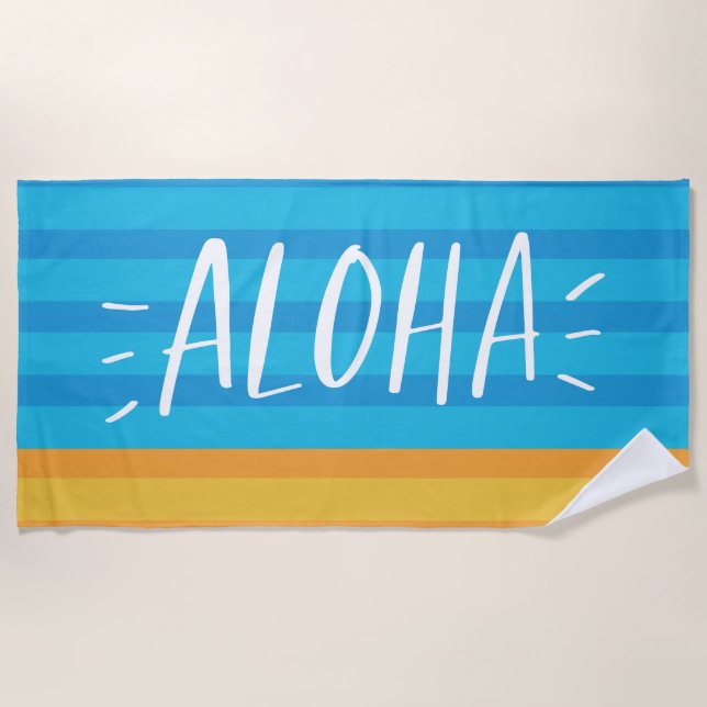 Aloha Beach Towel (Front)