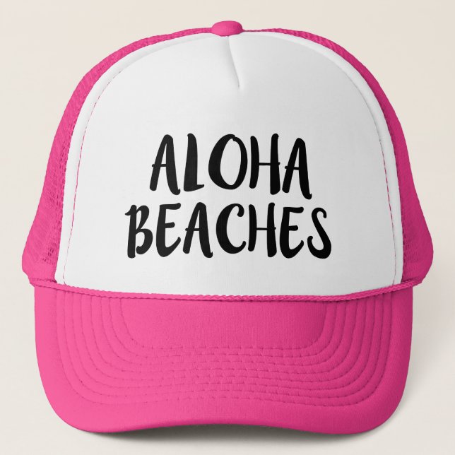 Aloha Beaches funny hat (Front)