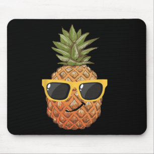 Aloha Beaches Hawaii Pineapple Sungles Travel Tee  Mouse Pad