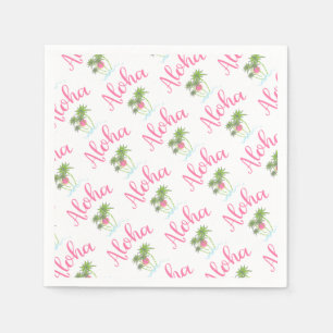 Aloha-Beaches Hawaiian Style Party Cool Napkin