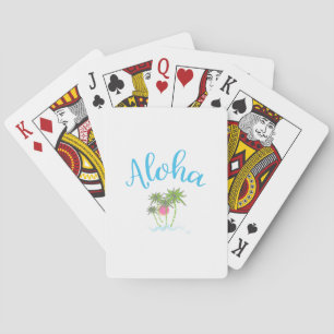 Aloha Beaches Hawaiian Style Summer Playing Cards