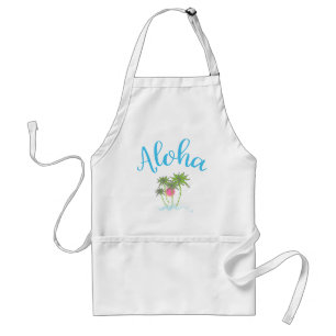 Aloha Beaches Hawaiian Style Summer Standard Apron