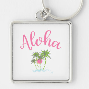 Aloha Beaches Hawaiian Style Summera Keychain