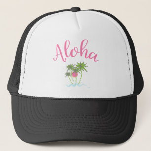 Aloha-Beaches Hawaiian Style Vacation Cool Trucker Hat