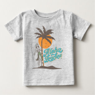 Aloha Beaches Hula Girl Hawaii Hawaiian Retro Baby T-Shirt